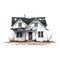 Abandoned Vintage House vector flat isolated illustration