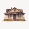 Abandoned Vintage House vector flat isolated illustration