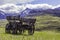 Abandoned Wagon near the Rocky Mountains