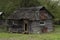 abandoned wooden old house, abandoned houses ruin after the crisis, desolation and ruin