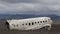 The abandoned wreck of a US military plane on Southern Iceland