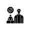 Abandonment of other people's goals olor line icon. Pictogram for web page, mobile app, promo