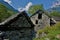 Abandonned rustic houses in Gerra, Valle Verzasca