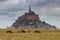 Abbey fortress Mont Saint Michel.