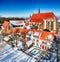 Abbey of the Holy Cross, Rostock Germany in winter times