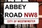 Abbey Road sign