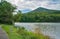 Abbott Lake and Sharp Top Mountain, Bedford County, Virginia, USA