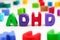 The abbreviation ADHD made out of polymer clay letters