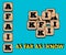 abbreviation afaik (as far as I know) on wood cube. 3D illustration or 3D rendering.