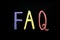 Abbreviation FAQ on chalkboard