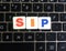 Abbreviation SIP on keyboard background