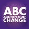 ABC - Ambition Belief Change acronym concept