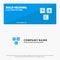 Abc, Blocks, Basic, Alphabet, Knowledge SOlid Icon Website Banner and Business Logo Template