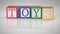 ABC blocks spelling word toys