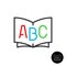 ABC book icon. Dictionary or children educations symbol.