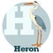 ABC Cartoon Heron