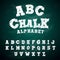 ABC Chalk Typeface Alphabet Blackboard