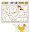 ABC Coloring Book for children. Color by letters. Learning the capital letters of the alphabet. Puzzle for children. Letter H. Hen