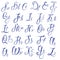 ABC - English alphabet - Handwritten calligraphic