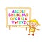 ABC for kids alphabet, illustration, vector, kids, children, fun,