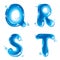 ABC - Water Liquid Letter Set - Capital Q R S T