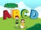 ABCD alphabet and children