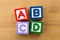 ABCD toy block