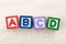 ABCD toy block