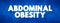 Abdominal Obesity is a condition when excessive visceral fat around the stomach and abdomen has built up to the extent that it is