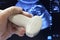 Abdominal ultrasoud probe fetus scan background