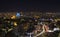 Abdoun bridge and Amman mountains at night