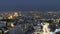 Abdoun bridge and famous 5 star hotel in Amman city at night - Aerial shot for Abdoun area and abdoun bridge