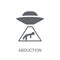 Abduction icon. Trendy Abduction logo concept on white background from Astronomy collection