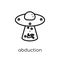 abduction icon. Trendy modern flat linear vector abduction icon