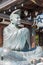 Abe no Seimei statue at Seimei Shrine in Kyoto, Japan. The Seimei Shrine was founded AD 1007 by