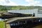 Aberchalder swing bridge on Caledonian Canal at Loch Oich Highlands Scotland