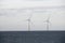 Aberdeen Windfarm in front of Blue Sky