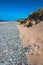 Aberdovey Aberdyfi Wales Snowdonia UK vast beautiful seascape holiday destination large pebbles washed up by the power of the sea