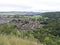 Abergele village, town surrounded by countryside with mountainous background, north Wales British Village