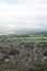 Abergele village, town surrounded by countryside with mountainous background, north Wales British Village portrait