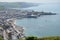 Aberystwyth cityscape from above in ceredigion