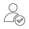 Ability, competence, potential outline icon. Line art vector