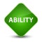 Ability elegant green diamond button