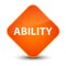 Ability elegant orange diamond button