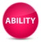 Ability elegant pink round button