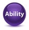 Ability glassy purple round button