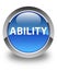 Ability glossy blue round button