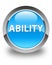 Ability glossy cyan blue round button