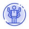 Ability, Human, Multitask, Organization Blue Dotted Line Line Icon