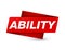 Ability premium red tag sign